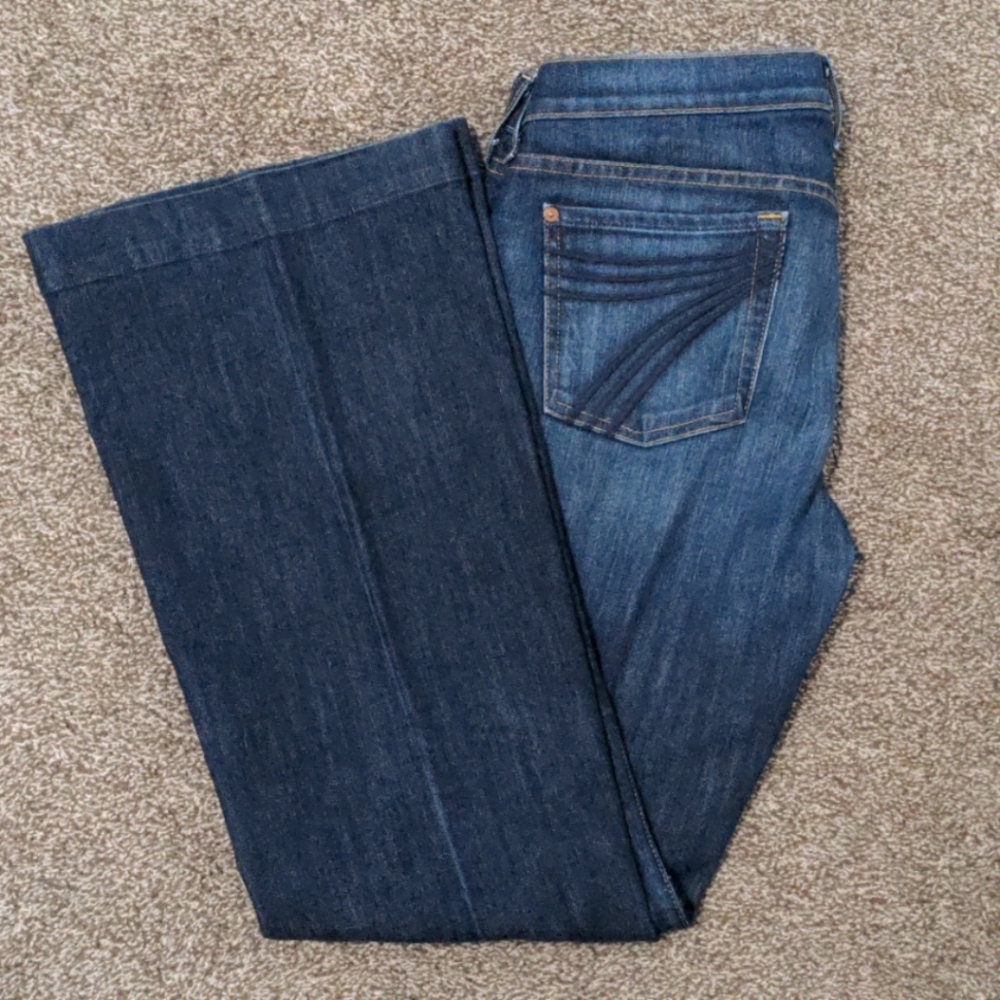 7 For All Mankind Flair Leg Trouser Jeans